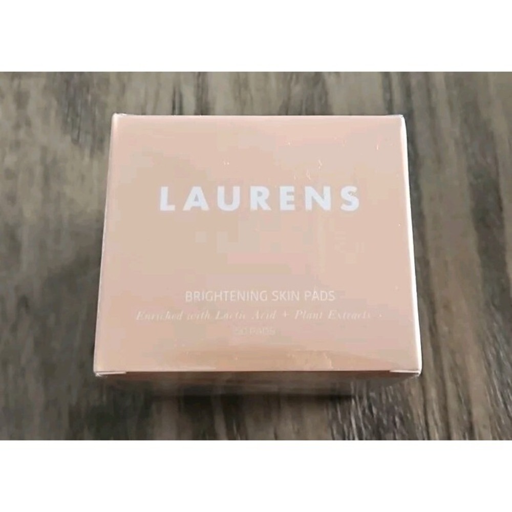 Laurens Brightening Skin Pads Lactic Acid Plant Extracts NIB 50 Pads